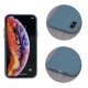 OEM Silicone Back Case (Microfiber Soft Touch) priekš Apple iPhone 11 - Pelēks Zils - matēts silikona aizmugures apvalks