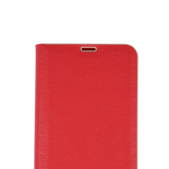 Smart Venus Book Case priekš Samsung Galaxy S10 Lite G770 - Sarkans - sāniski atverams maciņš ar stendu (ādas maks, grāmatiņa, leather book wallet case cover stand)