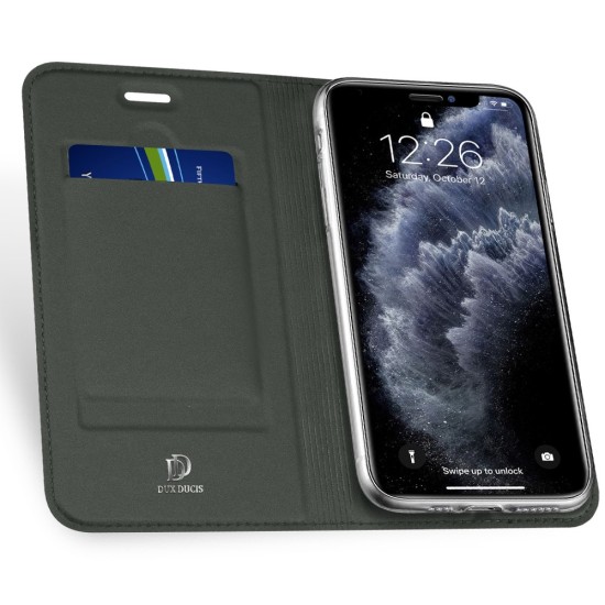 Dux Ducis Skin Pro series priekš Apple iPhone 11 Pro - Tumši Zaļš - sāniski atverams maciņš ar magnētu un stendu (ādas maks, grāmatiņa, leather book wallet case cover stand)
