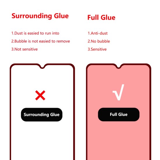 HAT PRINCE Full Glue Full Size Tempered Glass Screen Protective Film priekš OnePlus 7T - Melns - Ekrāna Aizsargstikls / Bruņota Stikla Aizsargplēve (Full screen size curved)