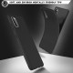Twill Texture Silicone Mobile Phone Cover Shell priekš Samsung Galaxy A41 A415 - Melns - triecienizturīgs silikona aizmugures apvalks (bampers, vāciņš, slim TPU silicone case shell cover, bumper)