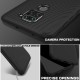 Twill Texture Silicone Mobile Phone Cover Shell priekš Xiaomi Redmi Note 9 - Melns - triecienizturīgs silikona aizmugures apvalks (bampers, vāciņš, slim TPU silicone case shell cover, bumper)