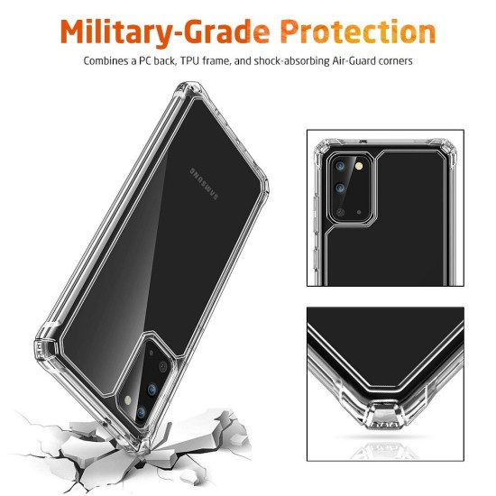 ESR Air Armor Back Case priekš Samsung Galaxy S20 G980 - Caurspīdīgs - triecienizturīgs silikona aizmugures apvalks / bampers-vāciņš