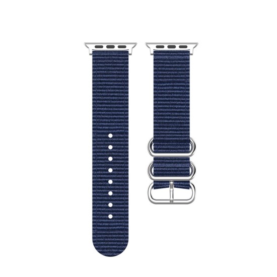 Nylon Canvas Smart Watch Replacement Strap для Apple Watch 42 / 44 / 45 mm / Ultra 49 mm - Тёмно Синий - нейлоновый ремешок для часов