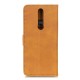 PU Leather Book Case with Wallet Stand priekš Nokia 2.4 - Brūns - sāniski atverams mākslīgas ādas maciņš ar stendu / grāmatveida maciņš