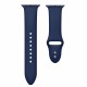 Dual Color Silicone Watch Band для Apple Watch 42 / 44 / 45 mm / Ultra 49 mm - Синий - силиконовый ремешок для часов с двумя застёжками