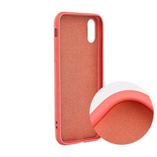 Forcell Silicone Lite Back Case priekš Apple iPhone 12 mini - Rozā - matēts silikona aizmugures apvalks / bampers-vāciņš