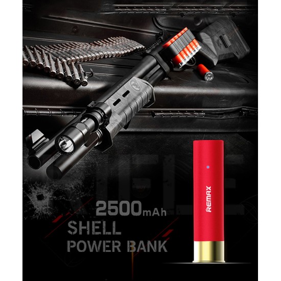 Remax (RPL-18) Power Bank Shell 2500mAh USB 5V/1A Ligzda - Melns - Universāla ārējas uzlādes batereja lādētājs-akumulators (Power Bank)