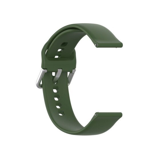 22mm Tech-Protect Icon Series Silicone Watchband Strap - Haki Zaļš - silikona siksniņas (jostas) priekš pulksteņiem