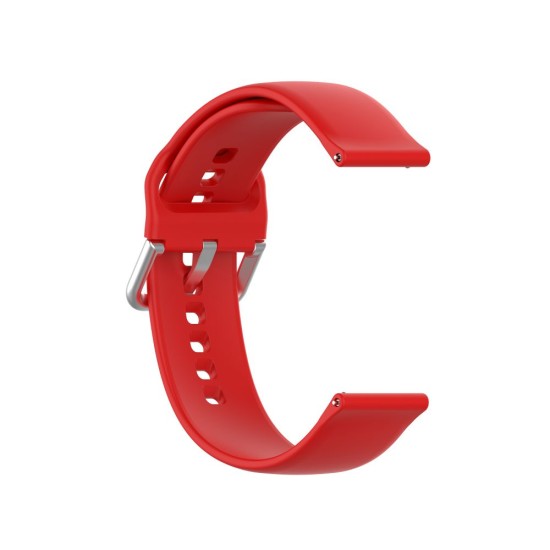 22mm Tech-Protect Icon Series Silicone Watchband Strap - Sarkans - silikona siksniņas (jostas) priekš pulksteņiem