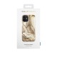 iDeal of Sweden Fashion GM19 Back Case priekš Apple iPhone 12 mini - Golden Sand Marble - plastikāta aizmugures apvalks ar iebūvētu metālisku plāksni / bampers-vāciņš