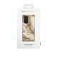 iDeal of Sweden Fashion GM19 Back Case priekš Samsung Galaxy S21 Ultra G998 - Golden Sand Marble - plastikāta aizmugures apvalks ar iebūvētu metālisku plāksni / bampers-vāciņš