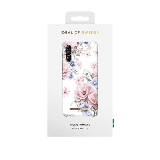 iDeal of Sweden Fashion CS17 Back Case priekš Samsung Galaxy S21 Plus G996 - Floral Romance - plastikāta aizmugures apvalks ar iebūvētu metālisku plāksni / bampers-vāciņš