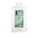 iDeal of Sweden Fashion SS21 Back Case priekš Samsung Galaxy S21 G991 - Mint Swirl Marble - plastikāta aizmugures apvalks ar iebūvētu metālisku plāksni / bampers-vāciņš
