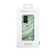 iDeal of Sweden Fashion SS21 Back Case priekš Samsung Galaxy S21 Ultra G998 - Mint Swirl Marble - plastikāta aizmugures apvalks ar iebūvētu metālisku plāksni / bampers-vāciņš