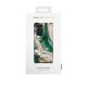 iDeal of Sweden Fashion AW18 Back Case priekš Samsung Galaxy S21 Ultra G998 - Golden Jade Marble - plastikāta aizmugures apvalks ar iebūvētu metālisku plāksni / bampers-vāciņš