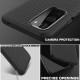 Twill Texture Silicone Mobile Phone Cover Shell priekš OnePlus 9 - Melns - triecienizturīgs silikona aizmugures apvalks / bampers-vāciņš