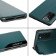Smart View Window Wake / Sleep Book Case priekš Samsung Galaxy S21 Ultra G998 - Zaļš - sāniski atverams maciņš ar lodziņu / grāmatveida maks