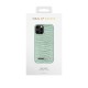 iDeal of Sweden Atelier SS21 Back Case priekš Apple iPhone 12 / 12 Pro - Mint Croco - mākslīgās ādas aizmugures apvalks ar iebūvētu metālisku plāksni / bampers-vāciņš