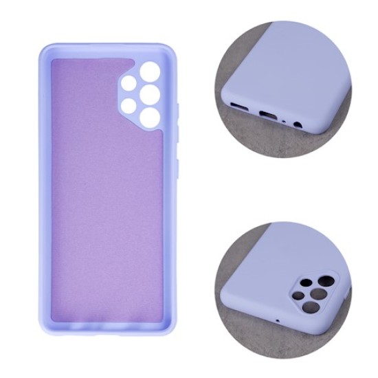 OEM Silicone Back Case (Microfiber Soft Touch) для Samsung Galaxy A32 4G A325 - Светло Фиолетовый - матовая силиконовая накладка