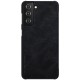 NILLKIN Qin Series Leather Flip Case priekš Samsung Galaxy S21 G991 - Melns - sāniski atverams maciņš (ādas maks, grāmatiņa, leather book wallet case cover)
