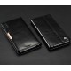 Kalaideng Royale II series priekš Sony Xperia Z3 Plus E6553 / Z4 - Melns - dabīgās ādas maciņš sāniski atverams ar stendu (maks, grāmatiņa, genuine leather book wallet case cover stand)