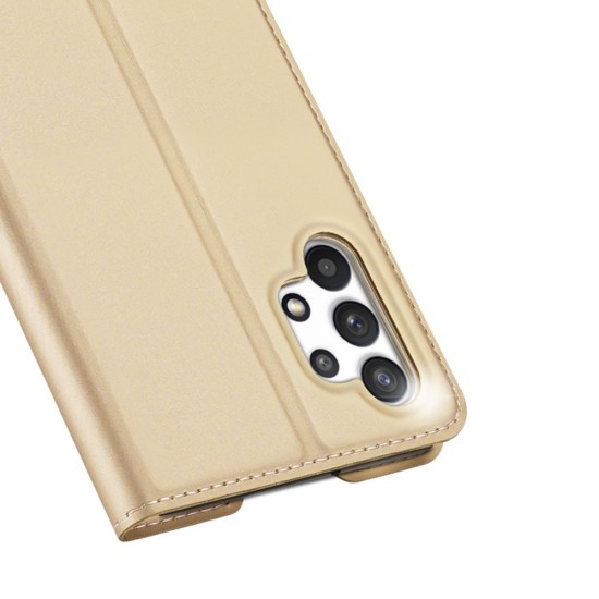 Dux Ducis Skin Pro series priekš Samsung Galaxy A32 4G A325 - Zelts - sāniski atverams maciņš ar magnētu un stendu