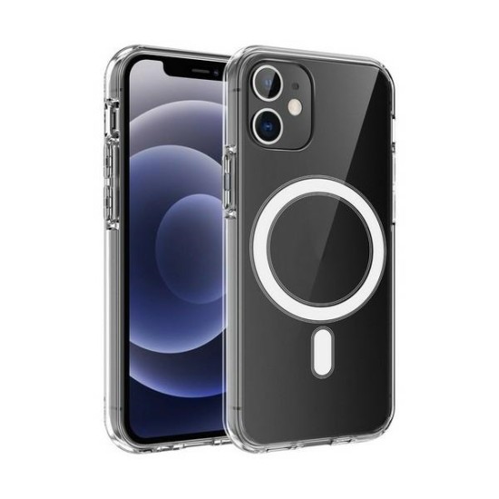 Mercury MagSafe Back Case priekš Apple iPhone 12 Pro Max - Caurspīdīgs - silikona aizmugures apvalks / bampers-vāciņš