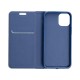 Luna Carbon Book Case priekš Samsung Galaxy A22 5G A226 - Zils - sāniski atverams maciņš ar stendu / grāmatveida maks