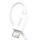 Baseus 1.5M Superior 2.4A USB to Lightning cable - Balts - Apple iPhone / iPad lādēšanas un datu kabelis / vads