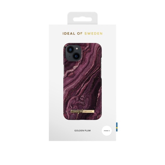 iDeal of Sweden Fashion AW20 Back Case для Apple iPhone 13 - Golden Plum - пластиковый чехол-накладка с встроенной металической пластиной / бампер-крышка