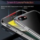 ESR Ice Shield Glass Back Case priekš Apple iPhone 13 mini - Caurspīdīgs - silikona un stikla aizmugures apvalks / bampers-vāciņš