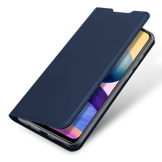 Dux Ducis Skin Pro series priekš Xiaomi Redmi Note 10 5G / Poco M3 Pro - Tumši Zils - sāniski atverams maciņš ar magnētu un stendu