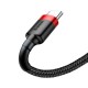 Baseus 3M Cafule 2A USB to Type-C cable - Чёрный - USB-C дата кабель / провод для зарядки