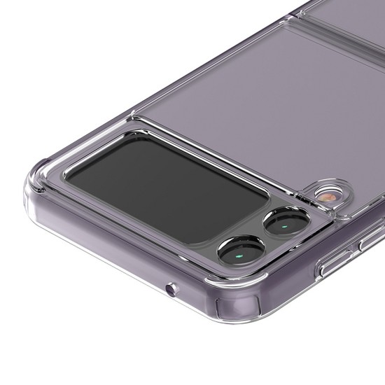 Forcell Clear Case priekš Samsung Galaxy Flip3 5G - Caurspīdīgs - plastikas aizmugures apvalks / vāciņš