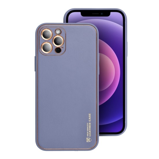 Forcell Leather Back Case priekš Samsung Galaxy A03s A037G - Zils - mākslīgās ādas aizmugures apvalks / bampers-vāciņš