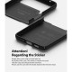 Ringke Slim Case priekš Samsung Galaxy Flip3 5G - Melns - plastikas aizmugures apvalks / vāciņš
