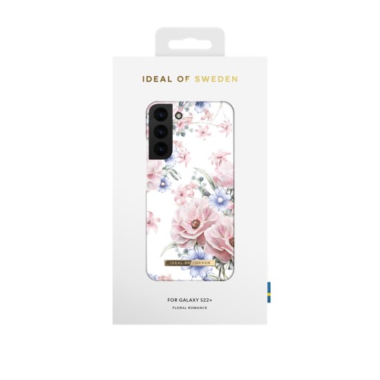 iDeal of Sweden Fashion SS17 Back Case priekš Samsung Galaxy S22 Plus 5G S906 - Floral Romance - plastikāta aizmugures apvalks ar iebūvētu metālisku plāksni / bampers-vāciņš