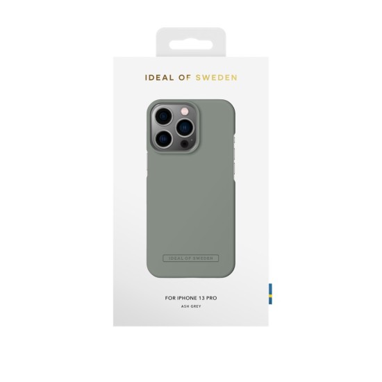iDeal of Sweden Seamless SS22 Back Case priekš Apple iPhone 13 Pro - Ash Gray - ciets silikona aizmugures apvalks ar iebūvētu metālisku plāksni / bampers-vāciņš
