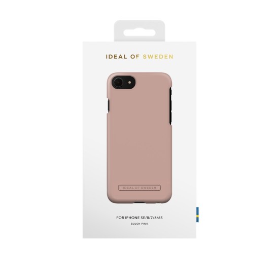 iDeal of Sweden Seamless SS22 Back Case для Apple iPhone 7 / 8 / SE2 (2020) / SE3 (2022) - Blush Pink - жесткий силиконовый чехол-накладка с встроенной металической пластиной / бампер-крышка