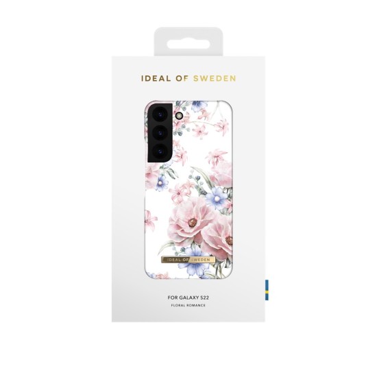 iDeal of Sweden Fashion SS17 Back Case для Samsung Galaxy S22 5G S901 - Floral Romance - пластиковый чехол-накладка с встроенной металической пластиной / бампер-крышка