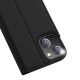 Dux Ducis Skin Pro series priekš Apple iPhone 13 - Melns - sāniski atverams maciņš ar magnētu un stendu