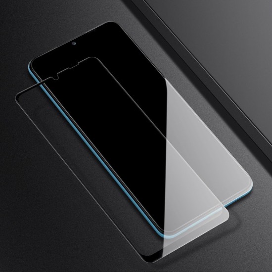 Nillkin Amazing XD CP/Pro 2.5D Full Glue Tempered Glass protector priekš Samsung Galaxy A53 5G A536 - Melns - Ekrāna Aizsargstikls / Bruņota Stikla Aizsargplēve (Full screen size curved)