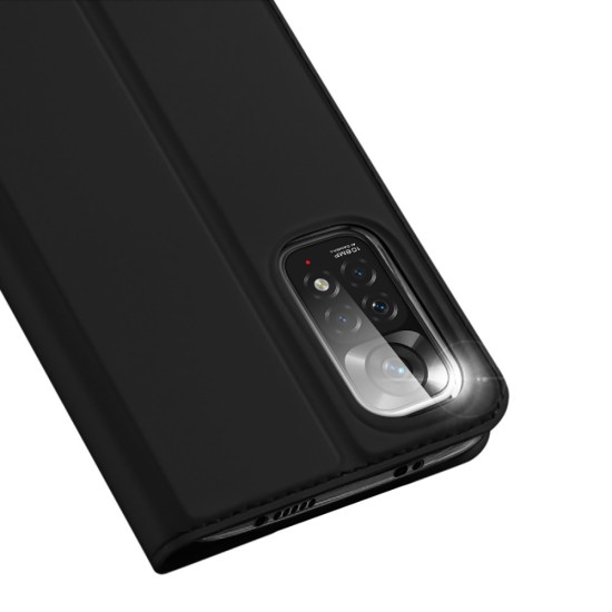 Dux Ducis Skin Pro series для Xiaomi Redmi Note 11 / Note 11S - Черный - чехол-книжка с магнитом и стендом / подставкой