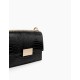 iDeal of Sweden AW21 Billie Shoulder Bag - Glossy Black Croco - sieviešu pleca soma