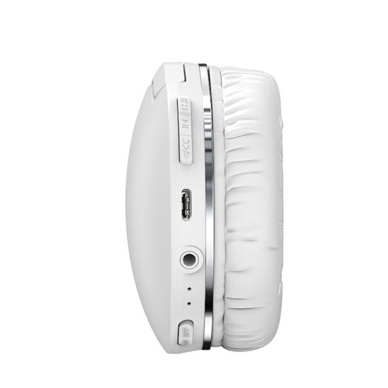 Baseus (D02) Encok Pro Bluetooth 5.3 Wireless Headphones with Microphone Universālas Bezvadu Austiņas - Baltas