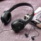 Hoco (W24) Enlighten Headphones (2gab.) with Mic Set - Melns / Zils - Universālas 3.5mm austiņas ar mikrofonu
