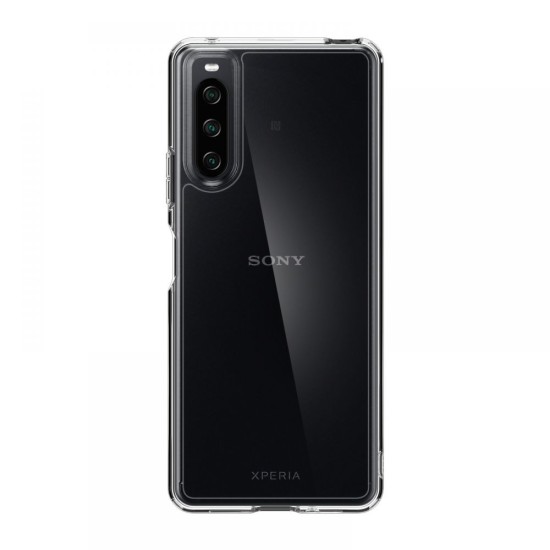 Spigen Ultra Hybrid Crystal Clear Back Case priekš Sony Xperia 10 IV - Caurspīdīgs - silikona-plastikāta aizmugures apvalks / bampers