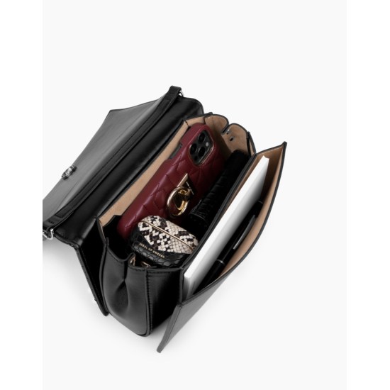 iDeal of Sweden AW21 Leia Trio Compartment Bag - Quilted Black - sieviešu rokassoma / pleca soma