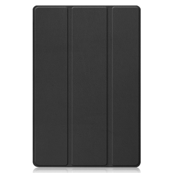 Tri-fold Stand PU Smart Auto Wake/Sleep Leather Case для Huawei MatePad 11 - Чёрный - чехол-книжка со стендом / подставкой